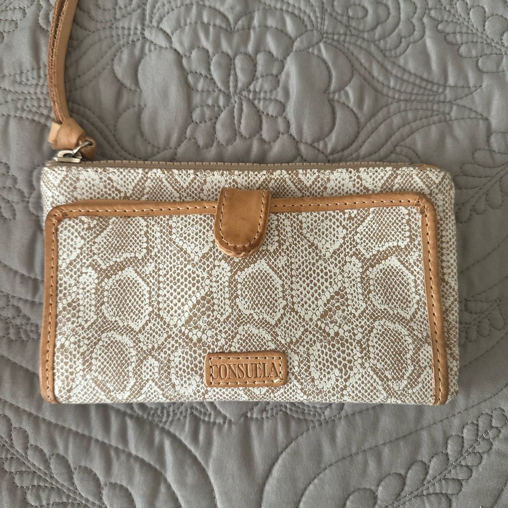 Consuela Cream and Tan Wallet